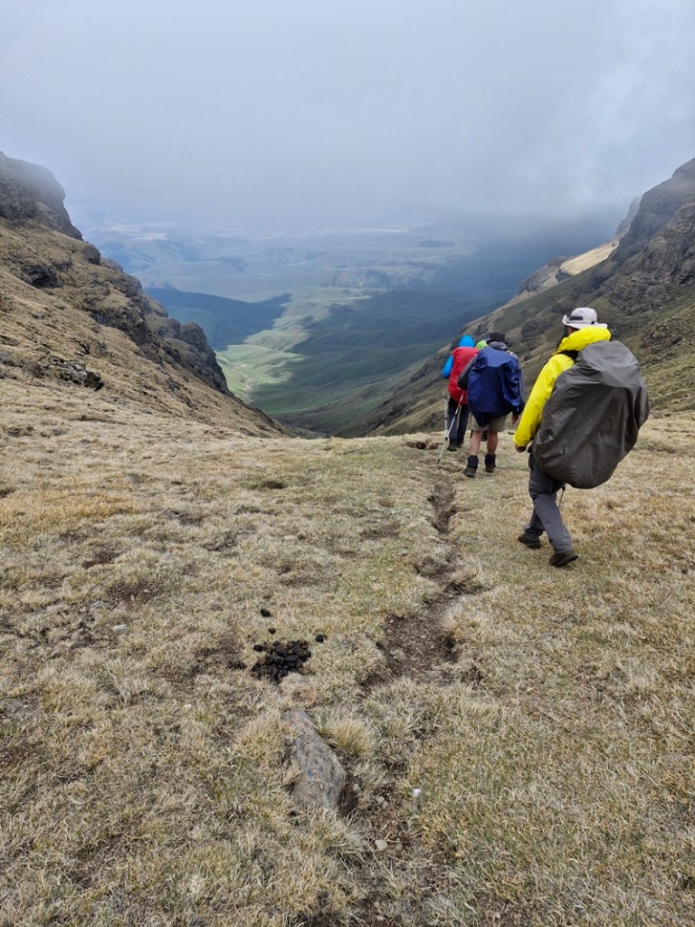Descending Langalibalele Pass. James Seymour