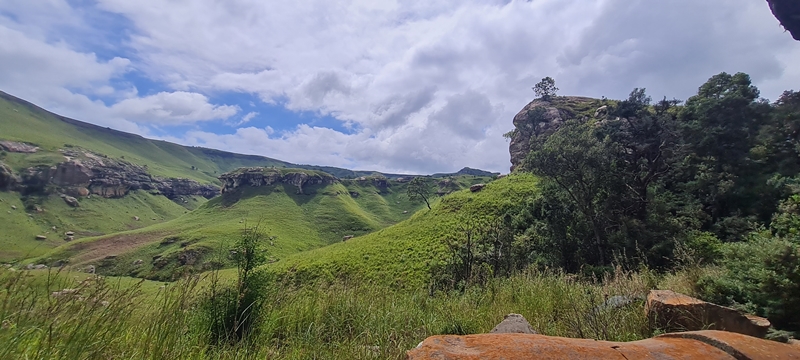 The view from Vaalribbokkop Cave. James Seymour