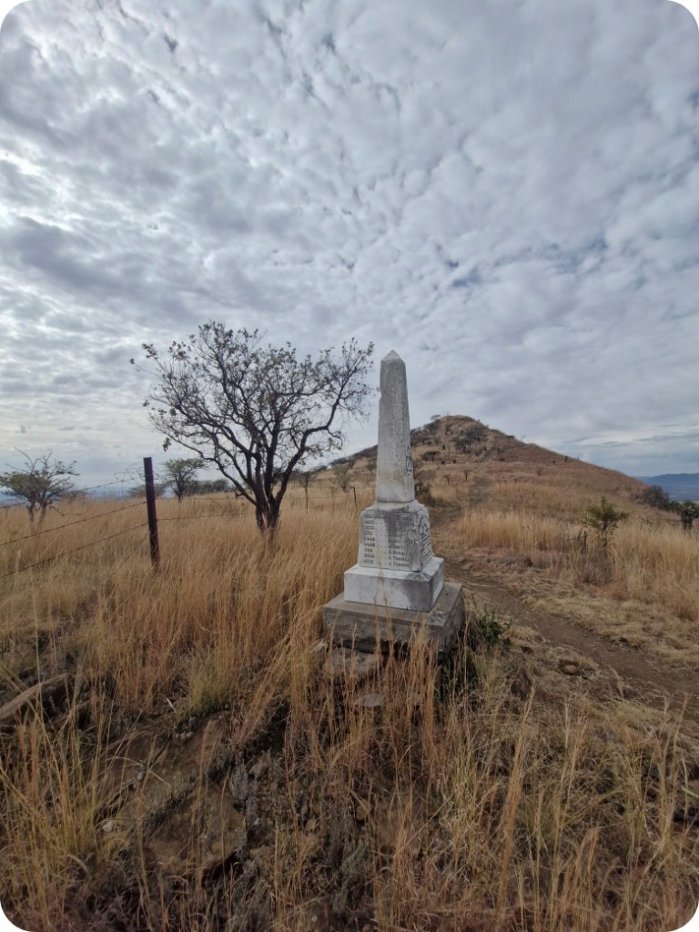 King's Royal Rifle Monument. Twin Peaks, near Spion Kop or Spioenkop. James Seymour